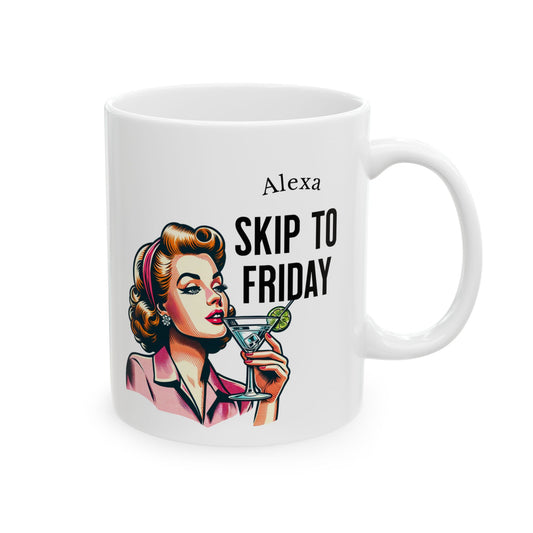 Retro Coffee Mug - Fun Birthday Gift for Friends